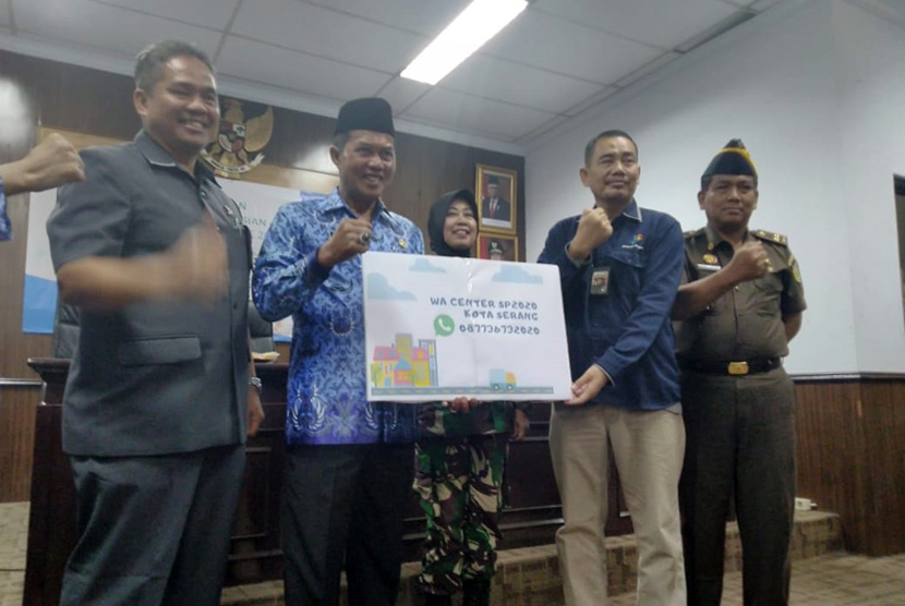 Wali Kota Serang Syafrudin di Puspemkot Serang, Kota Serang, Senin (17/2). 