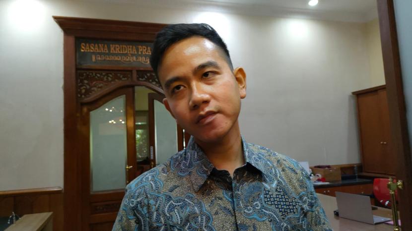  Wali Kota Solo Gibran Rakabuming ditemui di Balai Kota Solo, Selasa (18/4/2023).