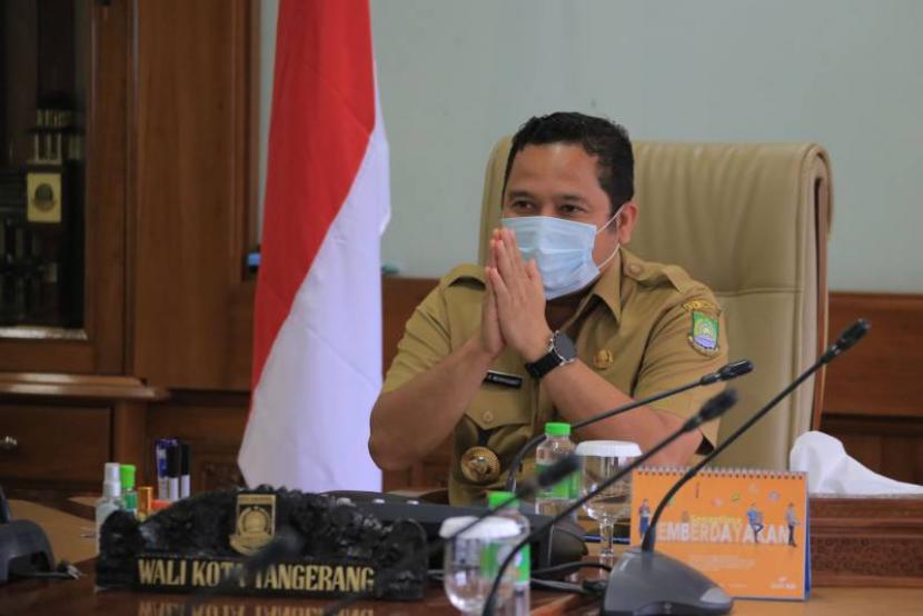 Gencar Vaksinasi, Angka Covid-19 Kota Tangerang Turun. Foto: Wali Kota Tangerang, Arief Rachadiono Wismansyah.