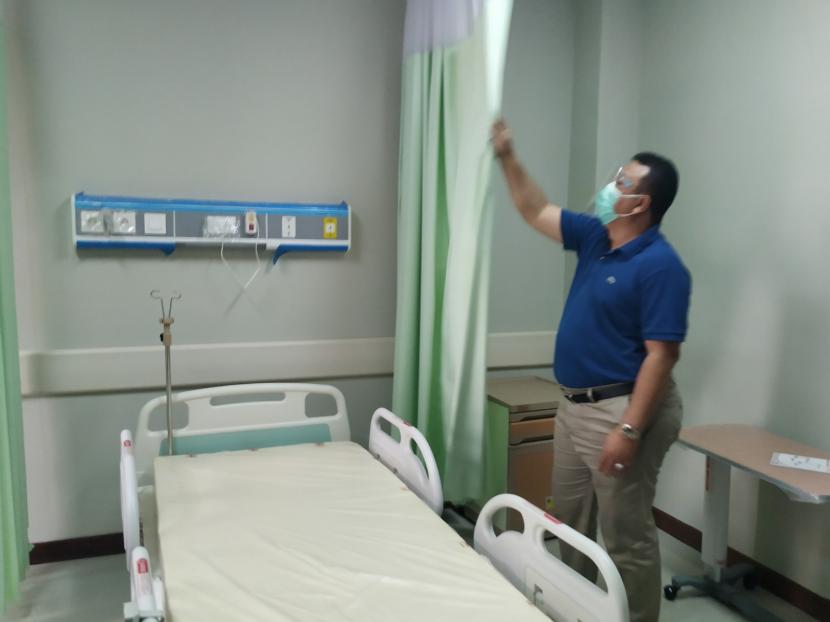 Kamar isolasi pasien Covid-19 di RSUD dr Soekardjo. Ilustrasi