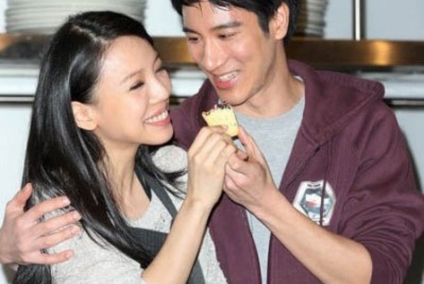 Wang Lee Hom dan istrinya
