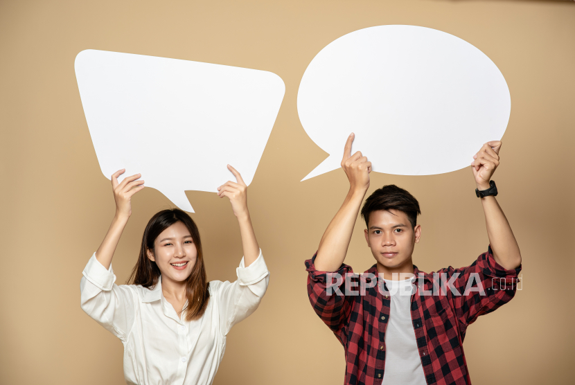Perbandingan jumlah kata yang diucapkan wanita dan pria dalam sehari (ilustrasi).