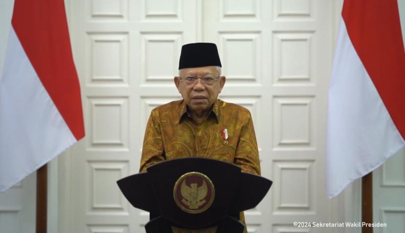 Wapres KH Maruf Amin meminta agar pengembangan teknologi dan inovasi dalam penanggulangan bencana.