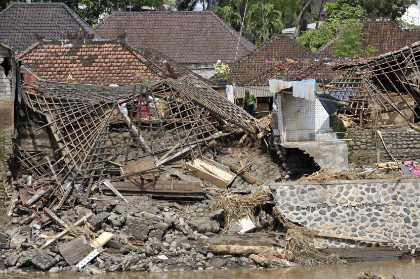 Banjir di Jembrana, Bali (ilustrasi). Bencana hidrometeorologi menjadi tantangan BPBD Bali selama 2023.