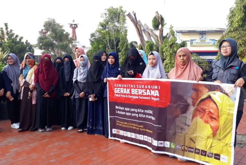 Warga dan Pemkot Sukabumi menggalang dana kemanusiaan untuk membantu masyarakat yang terdampak bencana di Palu dan Sulawesi Tengah Ahad (30/9).