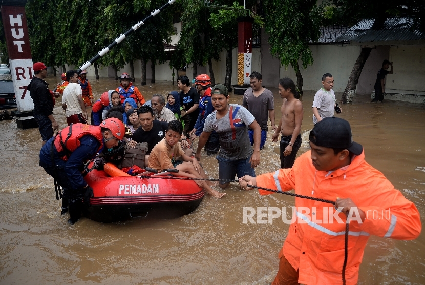 Banjir Jakarta (ilustrasi).