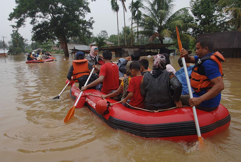 Banjir di Kabupaten Limapuluh Kota (ilustrasi).