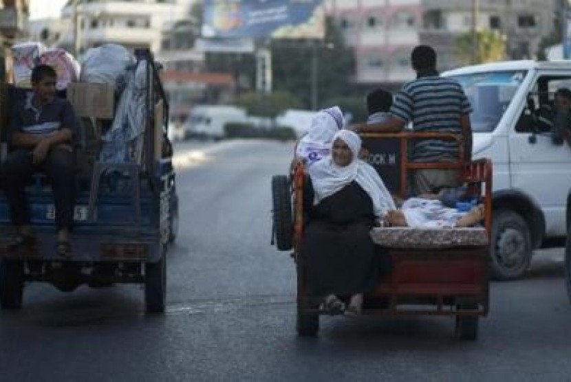 Warga Gaza tengah menikmati suasana tenang selama gencatan senjata antara Israel dan Hamas.