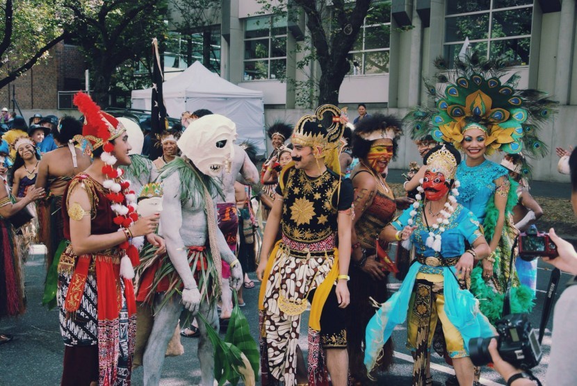 Warga Indonesia yang ikut Moomba Festival tahun lalu.