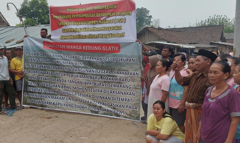  Warga Kedung Gelatik, Kecamatan Pringapus, Kabupaten Semarang, masih menanti proses pembayaran ganti rugi atas lahan dan bangunan terdampak PSN Bendungan Jragung.