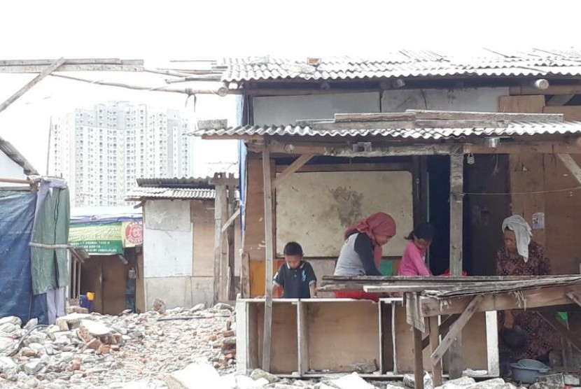 People of Kampung Akuarium, Penjaringan, North Jakarta were evicted last year.