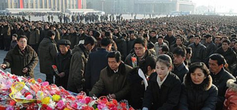 Warga Korut peringati HUT Kim Jong Il