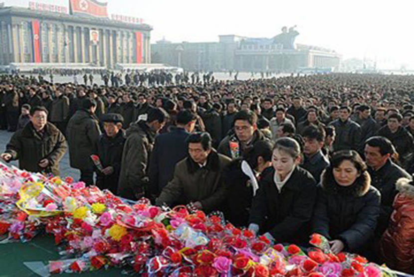 Warga Korut peringati HUT Kim Jong Il