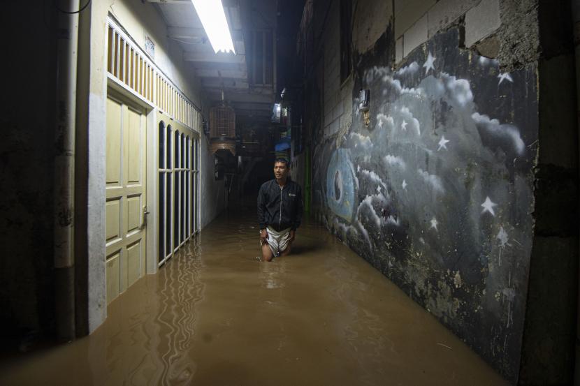 Banjir di Jakarta. Ilustrasi