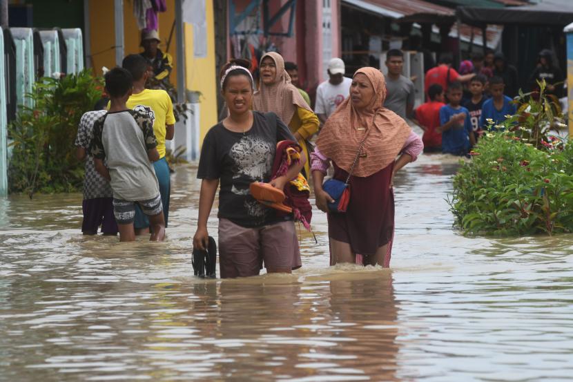 Banjir melanda Desa Buhu, Kecamatan Tibawa, Kabupaten Gorontalo.