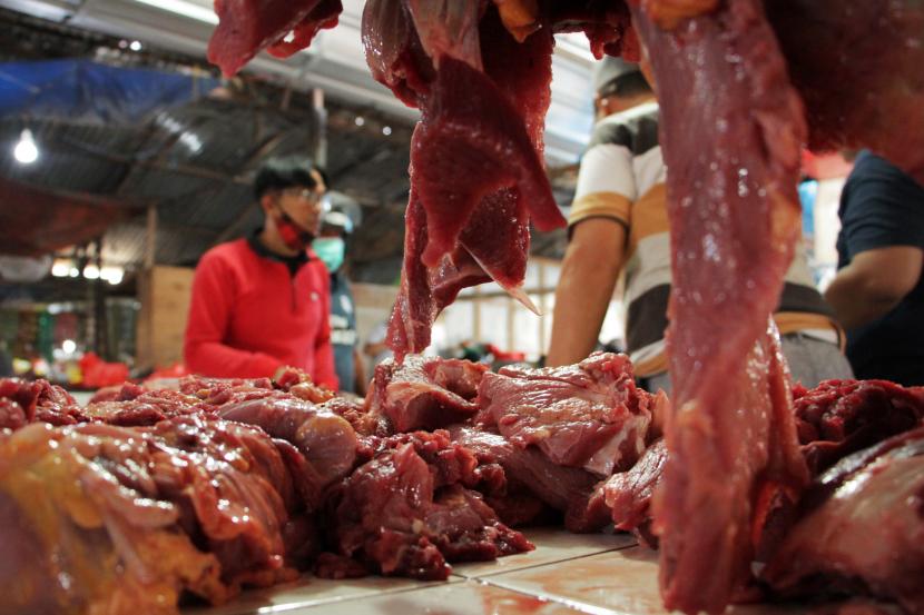Harga daging sapi di Sumatera Utara terus bergerak naik jelang Ramadhan. Ilustrasi.