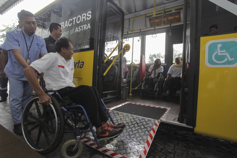 bus bagi penyandang disabilitas / Ilustrasi 