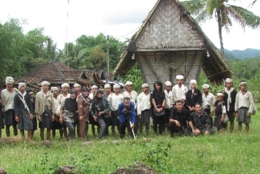 Warga Suku Baduy di Kabupaten Lebak, Provinsi Banten.