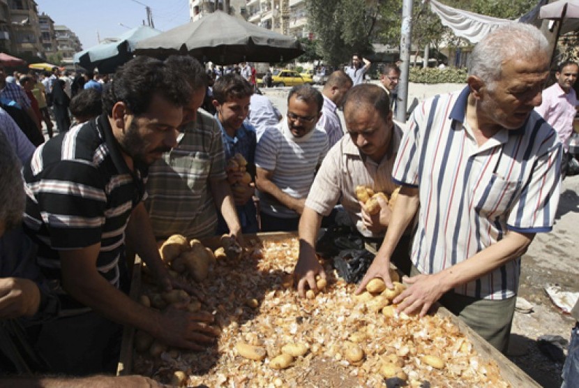 Warga Suriah kelaparan (Ilustrasi)
