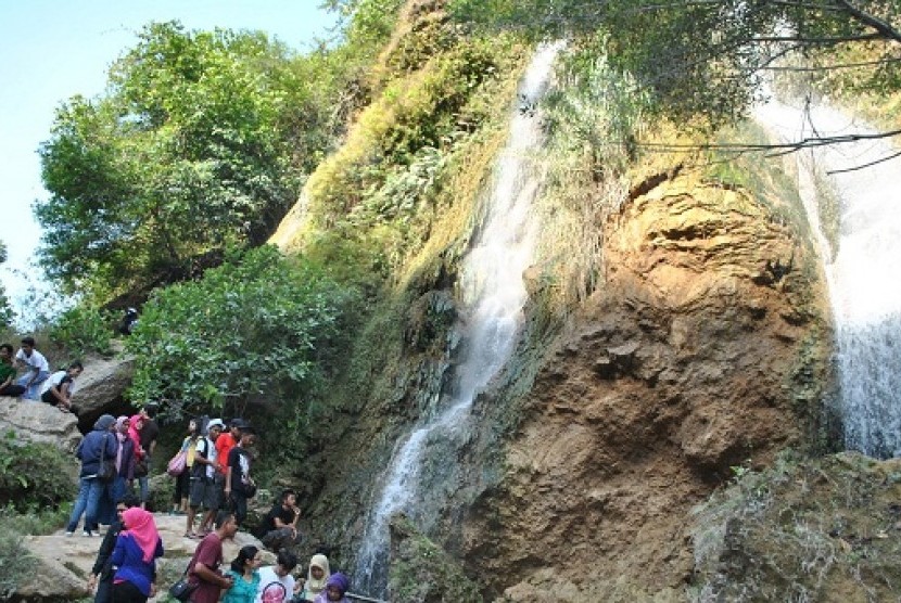 Waterfalls Sri Gethuk is one of tourist attractions in Gunung Kidul, Yogyakarta (illustration)  