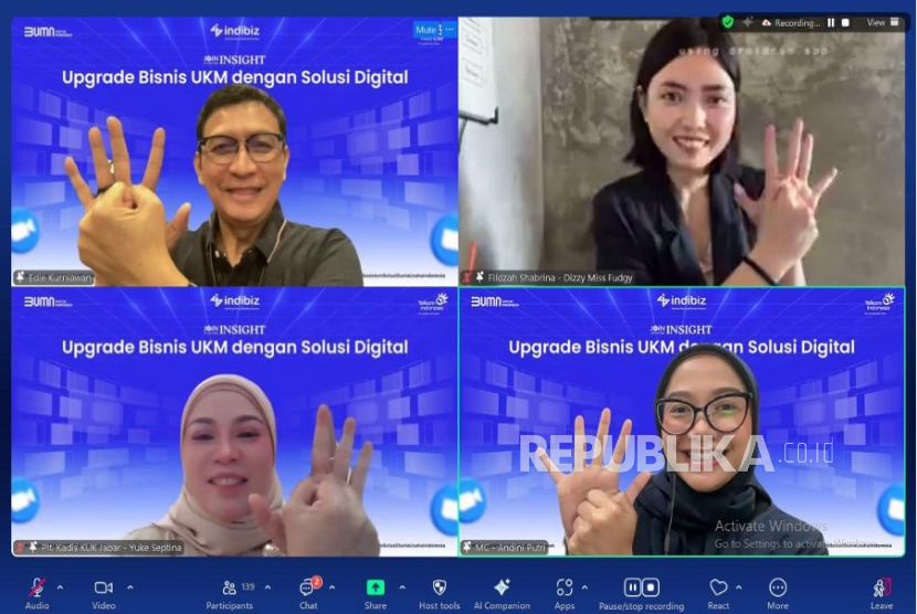 Webinar bertajuk Upgrade Bisnis UKM dengan Solusi digital