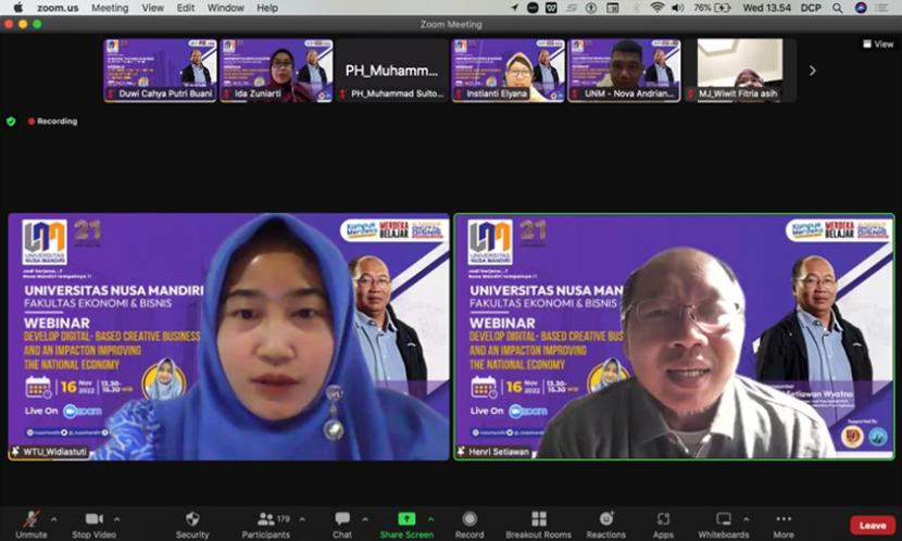 Webinar digelar guna meningkatkan skill mahasiswa dalam menghadapi dunia digital.