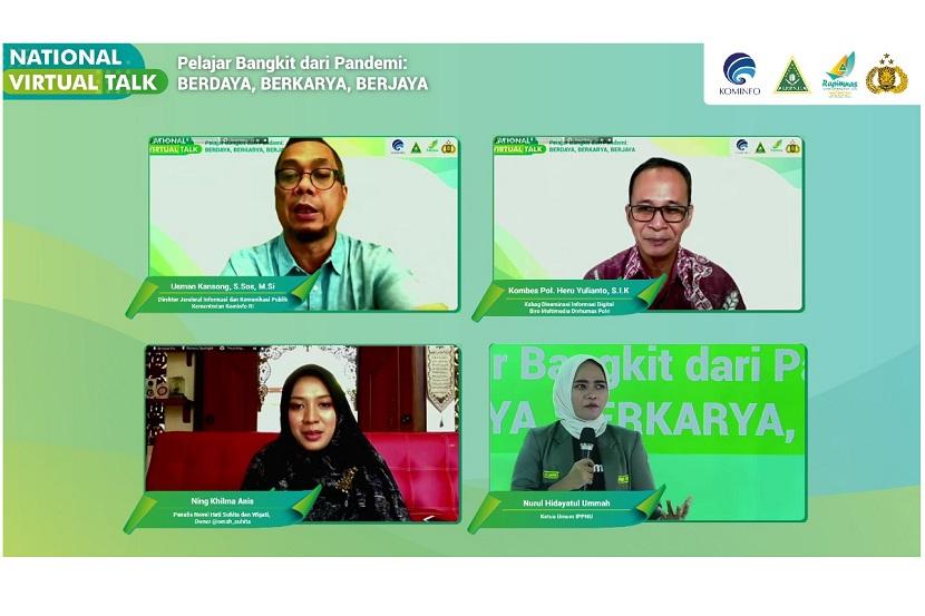 webinar National Virtual Talk dengan tema Pelajar Bangkit dari Pandemi: Berdaya, Berkarya, Berjaya.