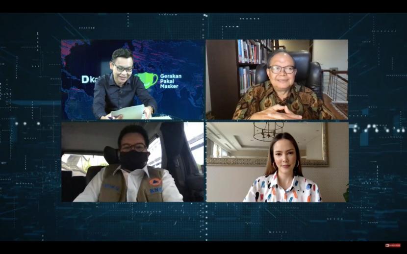 Webinar Teknologi Baru Masker Melawan Covid-19 yang diselenggarakan Katadata, Rabu (9/9).