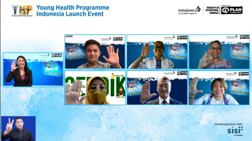 Webinar yang memaparkan tentang Young Health Programme.