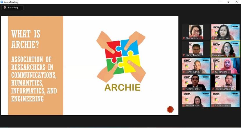 Webminar peluncuran ARCHIE.