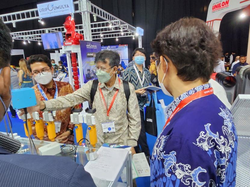 WI.Plat mengenalkan teknologi penurunan NRW dalam ajang Indonesia Water Forum 2022.