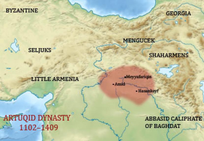 Wilayah Dinasti Artukid, Turki.