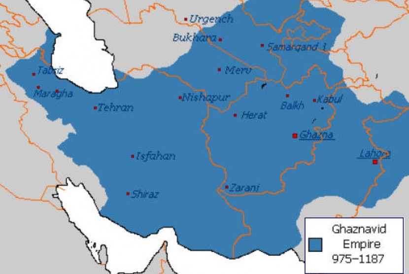 Wilayah kekuasaan Dinasti Ghaznawiyah.
