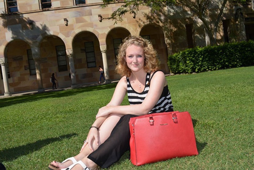   Willemijn saat berada di kampus University of Queensland.