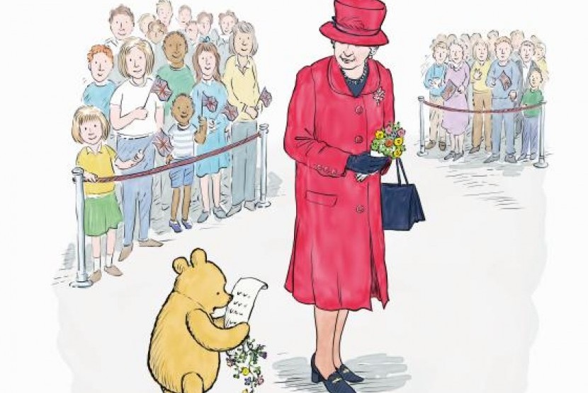 Winnie The Pooh bertemua Ratu Elizabeth dalam kisah yang baru untuk merayakan ulang tahun mereka yang ke-90.