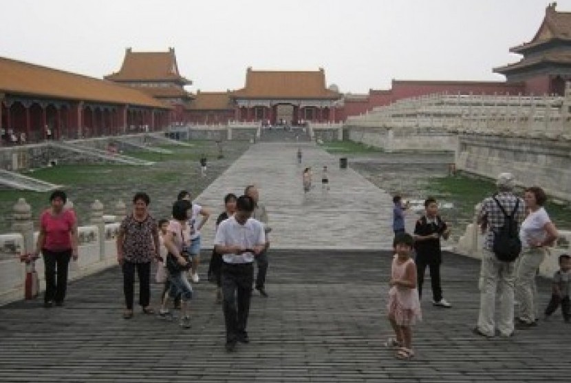 Wisatawan di Forbidden City, Beijing