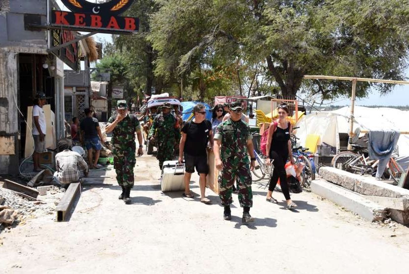 Wisatawan mancanegara mulai kembali datang ke Gili Trawangan di Kabupaten Lombok Utara, NTB, pada Kamis (6/9).