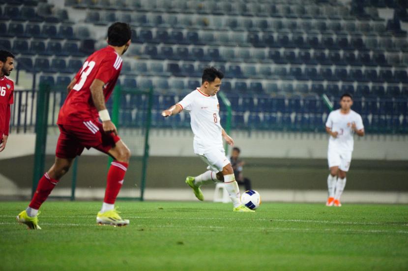 Witan Sulaeman, pencetak gol kemenangan timnas U-23 atas UEA dalam laga uji coba jelang Piala Asia U-23.