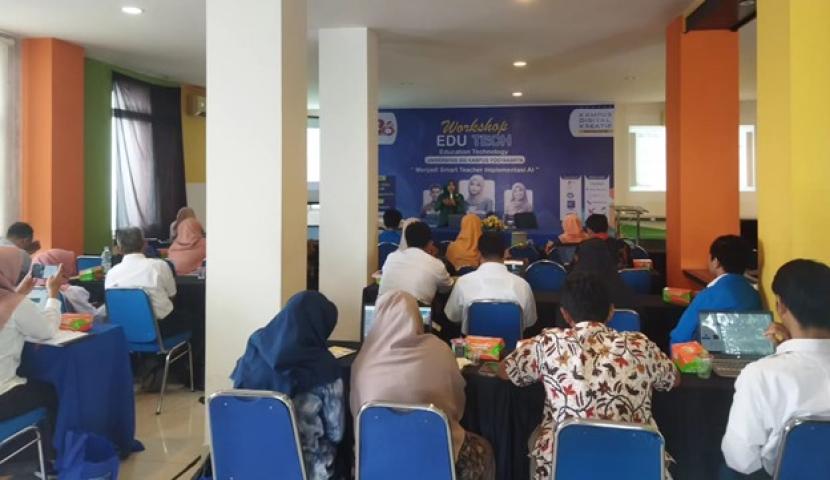 Workshop Education Technology Universitas BSI (Bina Sarana Informatika) kampus Yogyakarta.