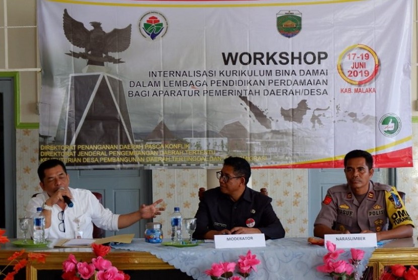 Workshop gerakan pengurangan risiko bencana berbasis masyarakat yang digelar oleh Kementerian Koordinator Bidang Pembangunan Manusia dan Kebudayaan di Bandung.