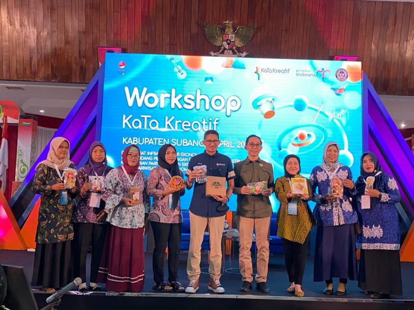 Workshop Peningkatan Inovasi dan Kewirausahaan KaTa Kreatif Indonesia Kabupaten Subang di Aula Kantor Bupati Subang.