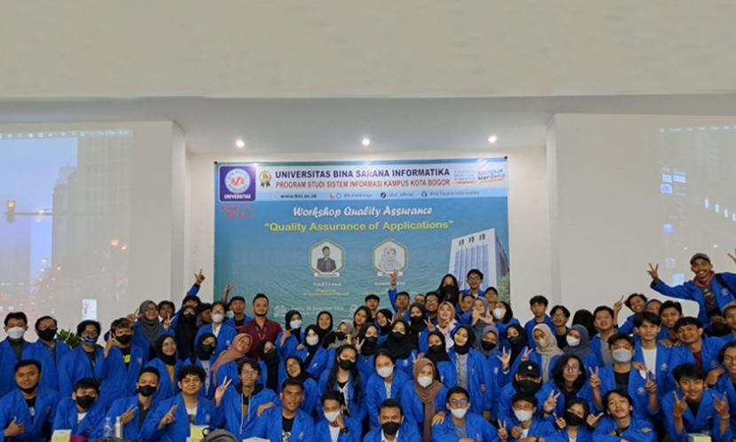 Workshop quality assurance digelar di Aula Universitas BSI Kampus Bogor Merdeka pada Kamis (8/12/2022).