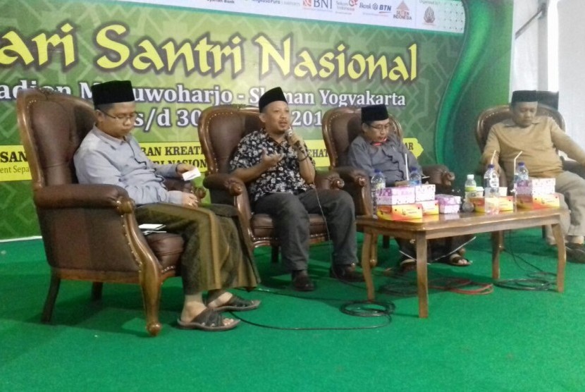 workshop Videotren, pada rangkaian Hari Santri Rabithah Ma'ahid Islamiyyah (RMI) Nahdlatul Ulama, Sabtu (29/10).