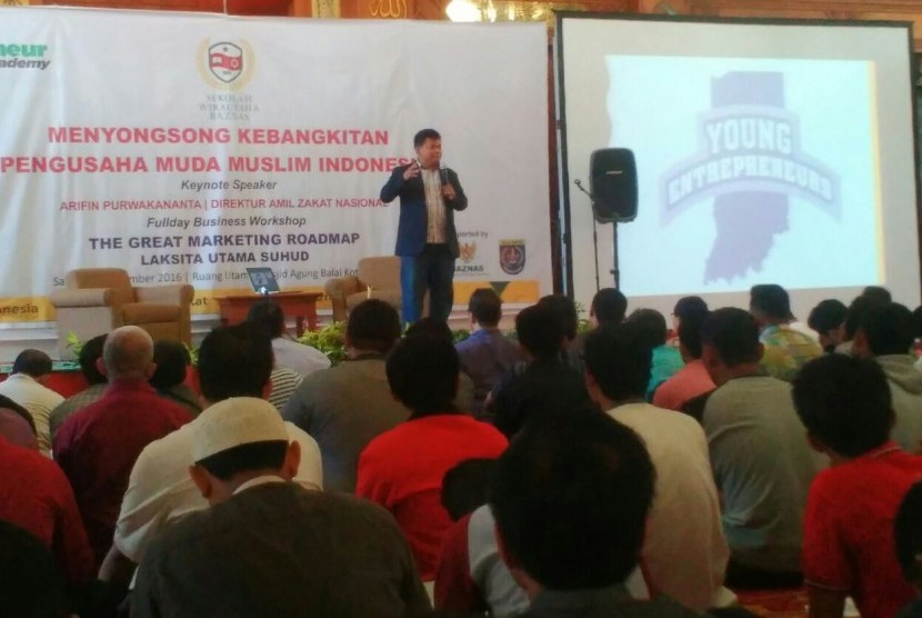 Workshop youthpreneur academy yang diselenggarakan oleh Sekolah Wirausaha Badan Amil Zakat Nasional (Baznas)