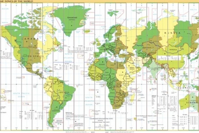 World Time Zones (illustration)