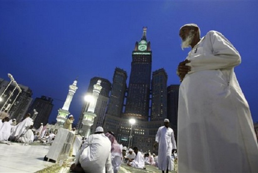 Worshippers pray at the Grand Mosque in the holy Muslim city of Mecca, Saudi Arabia, on this July 10 photo. 