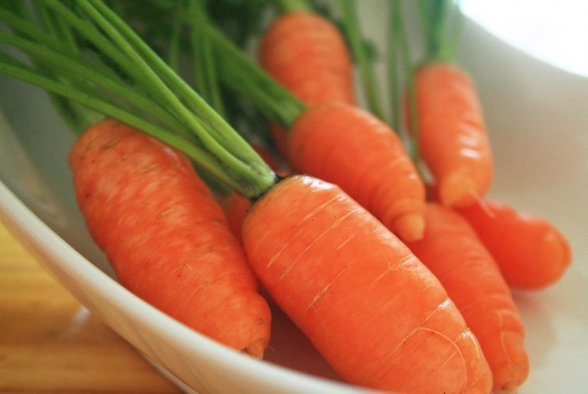 Wortel ukurant mini atau baby carrot.