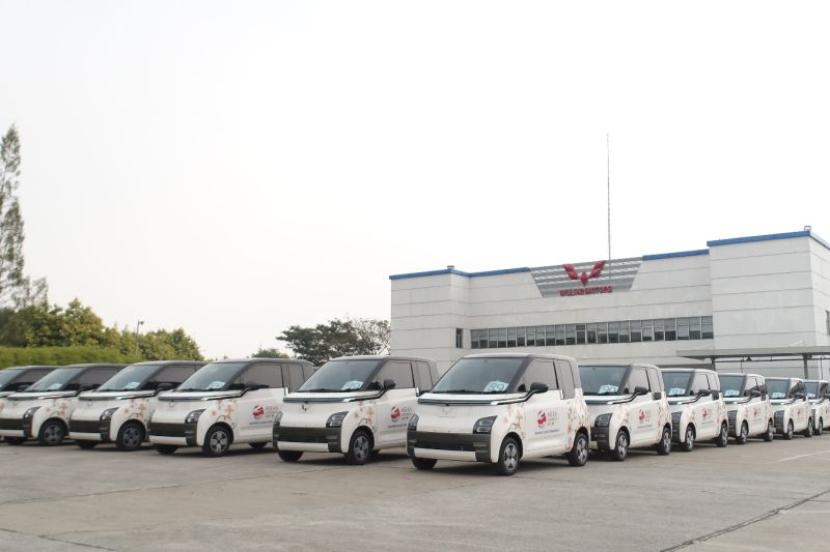 Wuling Air Ev yang akan dijadikan kendaraan delegasi selama KTT ASEAN 2023