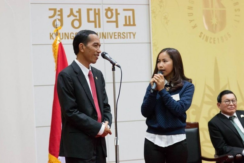 Yannie Kim bersama Presiden Joko Widodo
