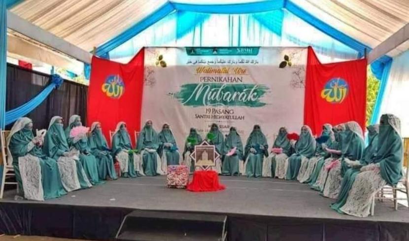 Pelaksanaan Pernikahan Mubarak Hidayatullah di Makassar tahun lalu. Yayasan Albayan Hidayatullah kampus utama Makassar dan Dewan Pengurus Wilayah (DPW) Hidayatullah Sulsel akan kembali melaksanakan Pernikahan Mubarak pada 18 Juni 2022.